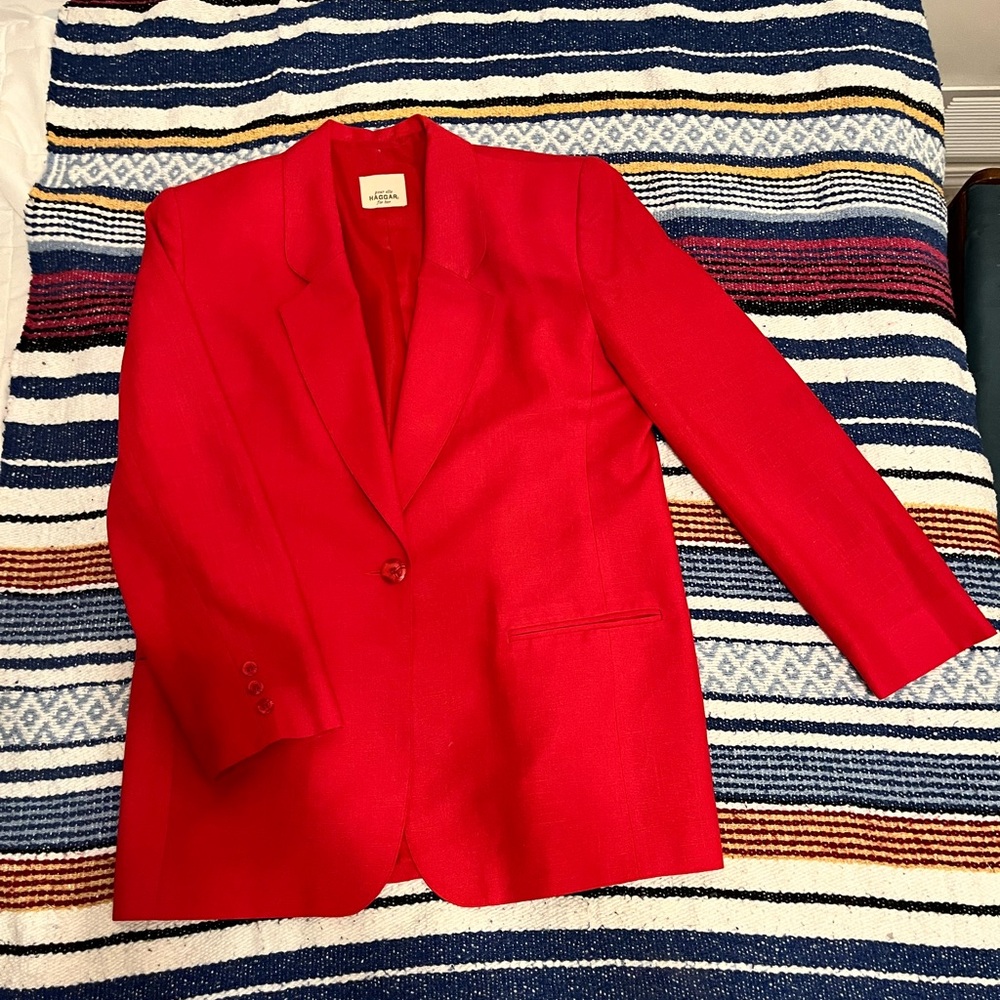 Haggar Women's Bold Red Blazer
